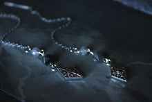 Load image into Gallery viewer, Dark &amp; Stormy | Rain-Laced. Gemstone &amp; Charm Threaders.