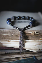 Load image into Gallery viewer, Dark &amp; Stormy | Drumming In The Deep. Beaded Gemstone Bracelet.