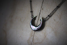 Load image into Gallery viewer, Dark &amp; Stormy | Arcanum III. Mother of Pearl Pendant Necklace.