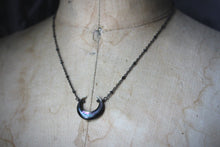 Load image into Gallery viewer, Dark &amp; Stormy | Arcanum III. Mother of Pearl Pendant Necklace.