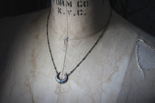 Load image into Gallery viewer, Dark &amp; Stormy | Arcanum III. Mother of Pearl Pendant Necklace.