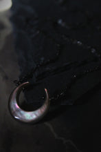 Load image into Gallery viewer, Dark &amp; Stormy | Arcanum III. Mother of Pearl Pendant Necklace.