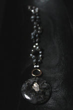 Load image into Gallery viewer, Dark &amp; Stormy | The Graying Shroud. Beaded Gemstone Pendant Necklace.