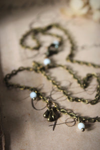 Bloodroot Season | Arcadian. Gemstone T-Bar Necklace.