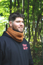 Load image into Gallery viewer, Hand Crocheted Cowl. wild &amp; willow Collection. "Cinnamon".