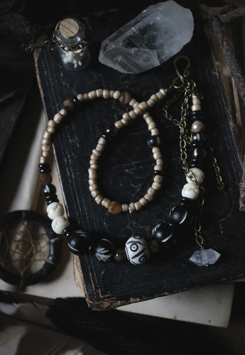 Season of the Witch, Pt.II | Seiðr. Herkimer Diamond Accent Beaded Necklace.
