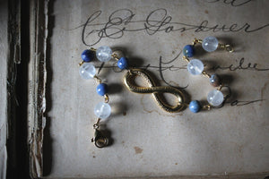 Strength No.2. Gemstone Bead & Infinity Focal Bracelet.