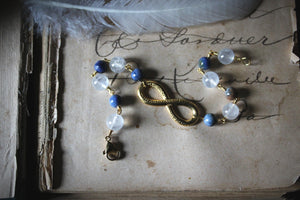 Strength No.2. Gemstone Bead & Infinity Focal Bracelet.
