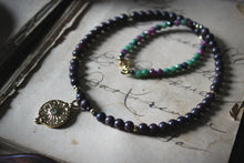 Load image into Gallery viewer, Midsummer Night&#39;s Magic  | Hermia. Beaded Gemstone Pendant Necklace.