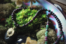 Load image into Gallery viewer, Midsummer Night&#39;s Magic  | Hermia. Beaded Gemstone Pendant Necklace.