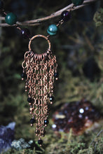 Load image into Gallery viewer, Midsummer Night&#39;s Magic  | Goodfellow. Beaded Gemstone &amp; Fringe Focal Necklace.