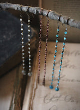 Load image into Gallery viewer, Bala. Beaded Long Gemstone Earrings.