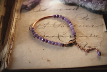 Load image into Gallery viewer, Violet Skies | Alpenglow. Copper &amp; Gemstone Bracelet.