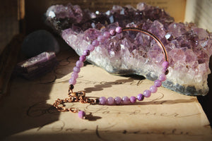 Violet Skies | Alpenglow. Copper & Gemstone Bracelet.