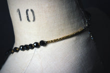 Load image into Gallery viewer, Midsummer Night&#39;s Magic  | Love-In-Idleness. Vintage Brass &amp; Gemstone Necklace.