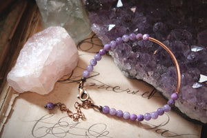 Violet Skies | Alpenglow. Copper & Gemstone Bracelet.