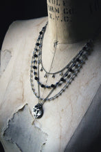 Load image into Gallery viewer, Midsummer Night&#39;s Magic  | The Archivist || Lunatic, Lover &amp; Poet. Layered Gemstone &amp; Chain Necklace.