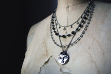 Load image into Gallery viewer, Midsummer Night&#39;s Magic  | The Archivist || Lunatic, Lover &amp; Poet. Layered Gemstone &amp; Chain Necklace.