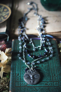 Midsummer Night's Magic  | The Archivist || Lunatic, Lover & Poet. Layered Gemstone & Chain Necklace.