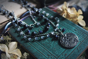 Midsummer Night's Magic  | The Archivist || Lunatic, Lover & Poet. Layered Gemstone & Chain Necklace.
