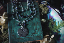 Load image into Gallery viewer, Midsummer Night&#39;s Magic  | The Archivist || Lunatic, Lover &amp; Poet. Layered Gemstone &amp; Chain Necklace.