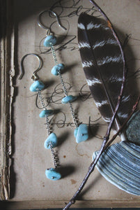 Pell | No.2. Gemstone Ladder Earrings.