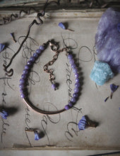 Load image into Gallery viewer, Violet Skies | Alpenglow. Copper &amp; Gemstone Bracelet.