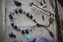 Load image into Gallery viewer, Violet Skies | Dayspring. Antiqued Brass &amp; Gemstone Bracelet.