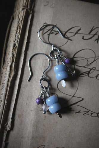 Airie. Gemstone Dangle Earrings.