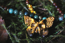 Load image into Gallery viewer, The Forest Haunt  | Rebirth || Autumn Equinox. Beaded Gemstone Pendant Necklace.