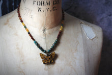 Load image into Gallery viewer, The Forest Haunt  | Rebirth || Autumn Equinox. Beaded Gemstone Pendant Necklace.