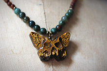 Load image into Gallery viewer, The Forest Haunt  | Rebirth || Autumn Equinox. Beaded Gemstone Pendant Necklace.