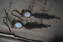 Load image into Gallery viewer, Frolic II. Gemstone Fringe Earrings.