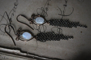 Frolic II. Gemstone Fringe Earrings.