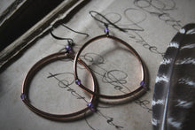 Load image into Gallery viewer, Epoch. Copper Hoop Earrings.