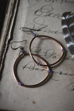 Load image into Gallery viewer, Epoch. Copper Hoop Earrings.