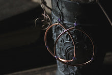 Load image into Gallery viewer, Epoch. Copper Hoop Earrings.