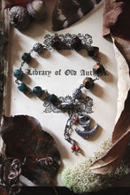 Load image into Gallery viewer, The Forest Haunt  | Foraging. Artisan Pewter Charm &amp; Beaded Bracelet.