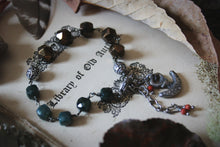 Load image into Gallery viewer, The Forest Haunt  | Foraging. Artisan Pewter Charm &amp; Beaded Bracelet.