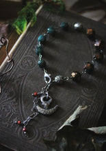 Load image into Gallery viewer, The Forest Haunt  | Foraging. Artisan Pewter Charm &amp; Beaded Bracelet.