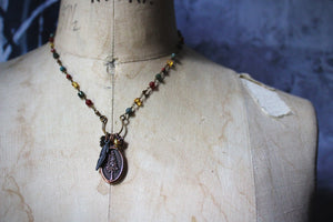 The Forest Haunt  | Gentle Spring || Not All Who Wander. Gemstone Pendant Necklace.