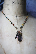 Load image into Gallery viewer, The Forest Haunt  | Gentle Spring || Not All Who Wander. Gemstone Pendant Necklace.