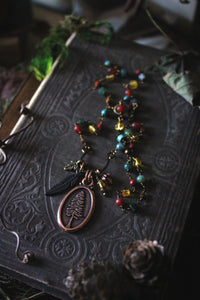 The Forest Haunt  | Gentle Spring || Not All Who Wander. Gemstone Pendant Necklace.