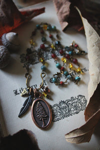 The Forest Haunt  | Gentle Spring || Not All Who Wander. Gemstone Pendant Necklace.