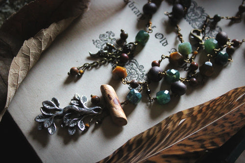 The Forest Haunt  | Return to Wychwood || Storyteller Series. Gemstone & Pendant Necklace.