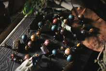 Load image into Gallery viewer, The Forest Haunt  | Woodlarking. Artisan Ceramic &amp; Gemstone Necklace.