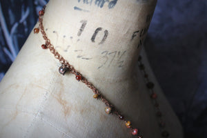 The Forest Haunt  | Brandy Pond. Long Gemstone Pendant Necklace.
