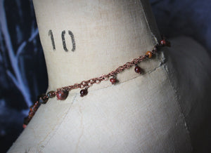 The Forest Haunt  | Brandy Pond. Long Gemstone Pendant Necklace.