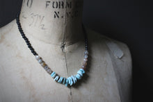 Load image into Gallery viewer, Sea&#39;s Rapture | Estuary. Hand-strung Beaded Larimar Necklace.