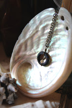 Load image into Gallery viewer, Sea&#39;s Rapture | Betwixt &amp; Between. Glass &amp; Gemstone Pendant Necklace.